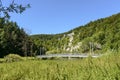 Bridge for cycling path on Donau river near Gutenstein, Germany