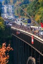 Bridge Day New River Gorge Bridge Jumper Falling Royalty Free Stock Photo