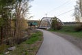 The Bridge of Dreams parallels the highway bridge in Princeton, British Columbia, Canada