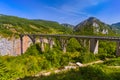 Bridge Durdevica in River Tara canyon - Montenegro Royalty Free Stock Photo