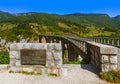 Bridge Durdevica in River Tara canyon - Montenegro Royalty Free Stock Photo