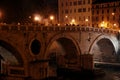 Bridge Elio and castle Sant Angelo, Rome Italy Royalty Free Stock Photo