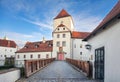 Bridge and entrance gate to Veste Oberhaus fortress in Passau, Germany Royalty Free Stock Photo