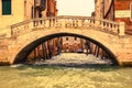 A bridge and the entrance to a small canal