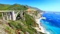 Bridge on CA1 pacific highway Royalty Free Stock Photo
