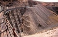 Bridge of the famous railway line `Tren de las Nubes` in the Atacama desert Royalty Free Stock Photo