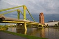 Modern bridge. Frankfurt am Main Royalty Free Stock Photo