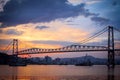 Bridge in Florianopolis at Sunset