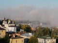 Bridge in fog Royalty Free Stock Photo