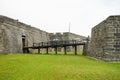 The bridge of the Fort Castillo de San Marcos Royalty Free Stock Photo