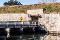 Bridge at Fort Monroe in Hampton, Virginia.