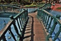 The bridge through the fountain