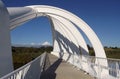 Bridge Framing Beautiful Mountain View Royalty Free Stock Photo