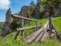 Bridge in the franconian switzerland mountains