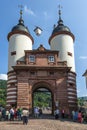 Bridge gate to the Old Bridge in Heidelberg