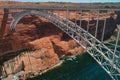 Bridge at Glen Canyon Dam near Page, Arizona Royalty Free Stock Photo