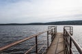 Bridge goes inside the lake