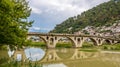 Bridge Gorica over the river Osum Royalty Free Stock Photo