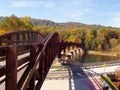 Bridge on the Great Allegheny Passage Trail Royalty Free Stock Photo