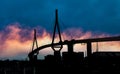 Bridge in Hamburg Germany Royalty Free Stock Photo