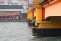 The bridge at haridwar beautifully made and ganga river flowing