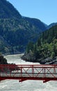 Suspension bridge over Fraser River