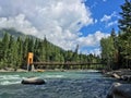 Bridge in Hemu village in Xinjiang, China