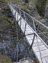 Bridge at Hollental canyon mountain tour, Bavaria, Germany Royalty Free Stock Photo