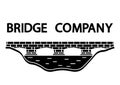 Bridge icon. Black minimalist bridge logo design in glyph style. Flat style trend modern brand graphic art design of a bridge Royalty Free Stock Photo