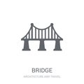 Bridge icon. Trendy Bridge logo concept on white background from