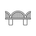 Bridge icon vector. Bridge icons, Various bridges illustration symbol collection.