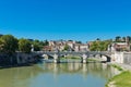 Bridge Il Tevere a Ponte Vittorio Emanuele II in Rome