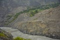 Bridge on Indus River along Karakoram Highway Royalty Free Stock Photo