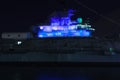 Bridge of the Intrepid museum in Manhattan, New York city Royalty Free Stock Photo