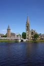 Bridge in Inverness, Scotland Royalty Free Stock Photo