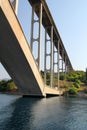 Bridge on island Krk in Croatia