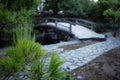 Bridge in a Japanese garden