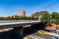 Bridge on the Ronda Litoral in Barcelona Royalty Free Stock Photo