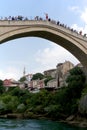 Bridge jumpers in Mostar
