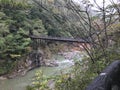 Bridge at Kinugawa Ryuokyo valley.