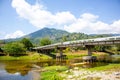 bridge Kiriwong village at Nakornsrithammarat Thailand