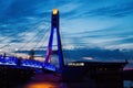 The bridge of kisses in Krasnodar in Russia