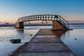 Last light on the Bridge to Nowhere Royalty Free Stock Photo