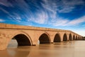 Bridge of koyunbaba with wonderful sky