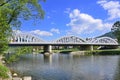 Bridge in Kroscienko, Poland Royalty Free Stock Photo