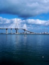 Bridge of La Constitucion, called La Pepa, in Cadiz Royalty Free Stock Photo