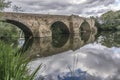 The bridge of la vizana is of Roman origin and is the limit between the provinces of Zamora and LeÃÂ³n Spain