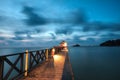 Bridge at Lagoi Bay, Bintan, Indonesia Royalty Free Stock Photo