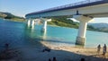 Bridge of Lake Castreccioni, Cingoli, Macerata, Italy.