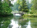 The bridge on the lake in the Museum-reserve Abramtsevo